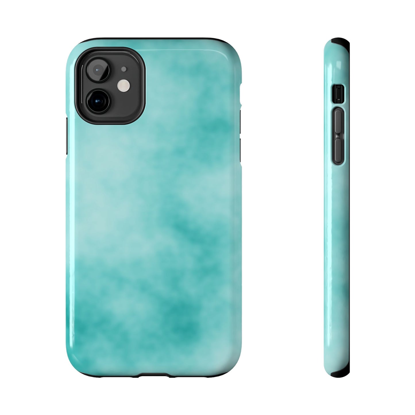 Vibrant Aqua Tough Phone Cases - Stylish & Durable Protection for Your Device