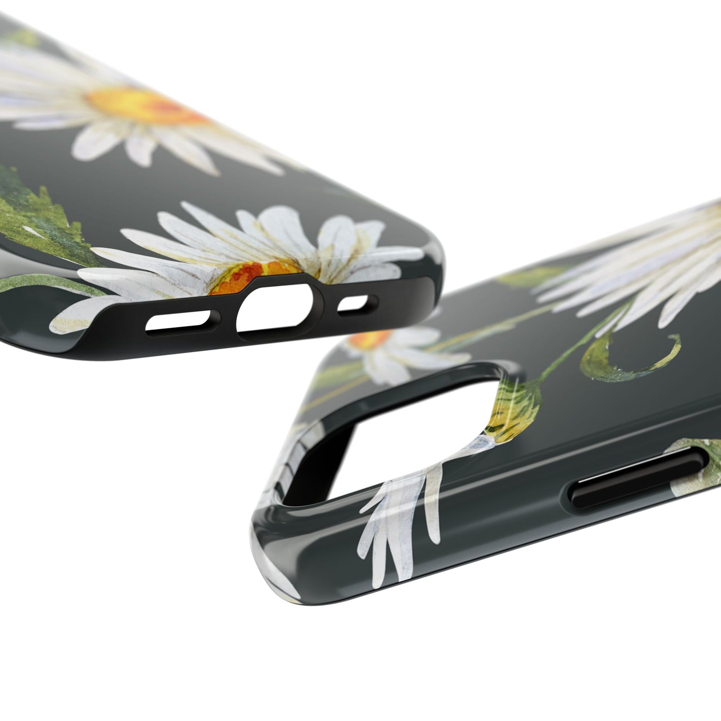 Floral Tough Phone Cases - Durable Protection with Daisy Design