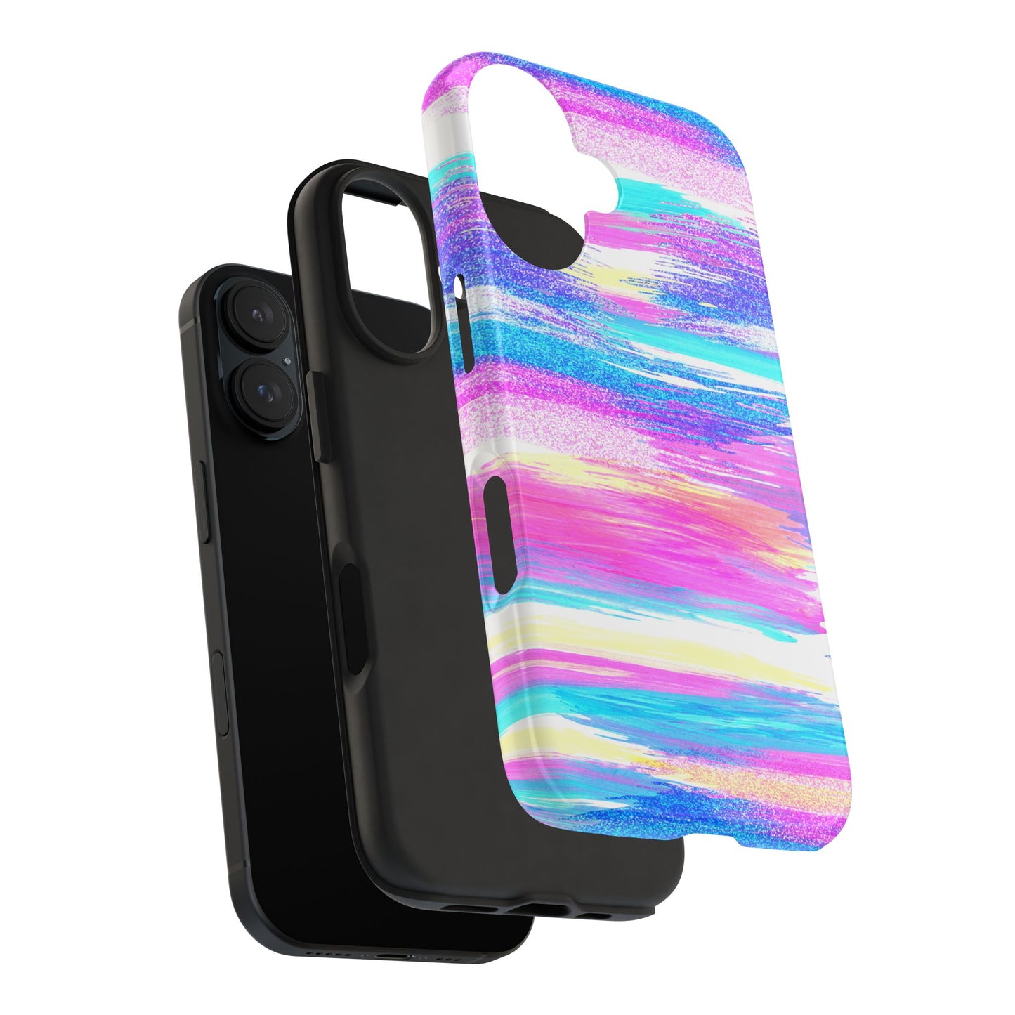 Colorful Abstract Tough Phone Case - Vibrant Protection for Your Device