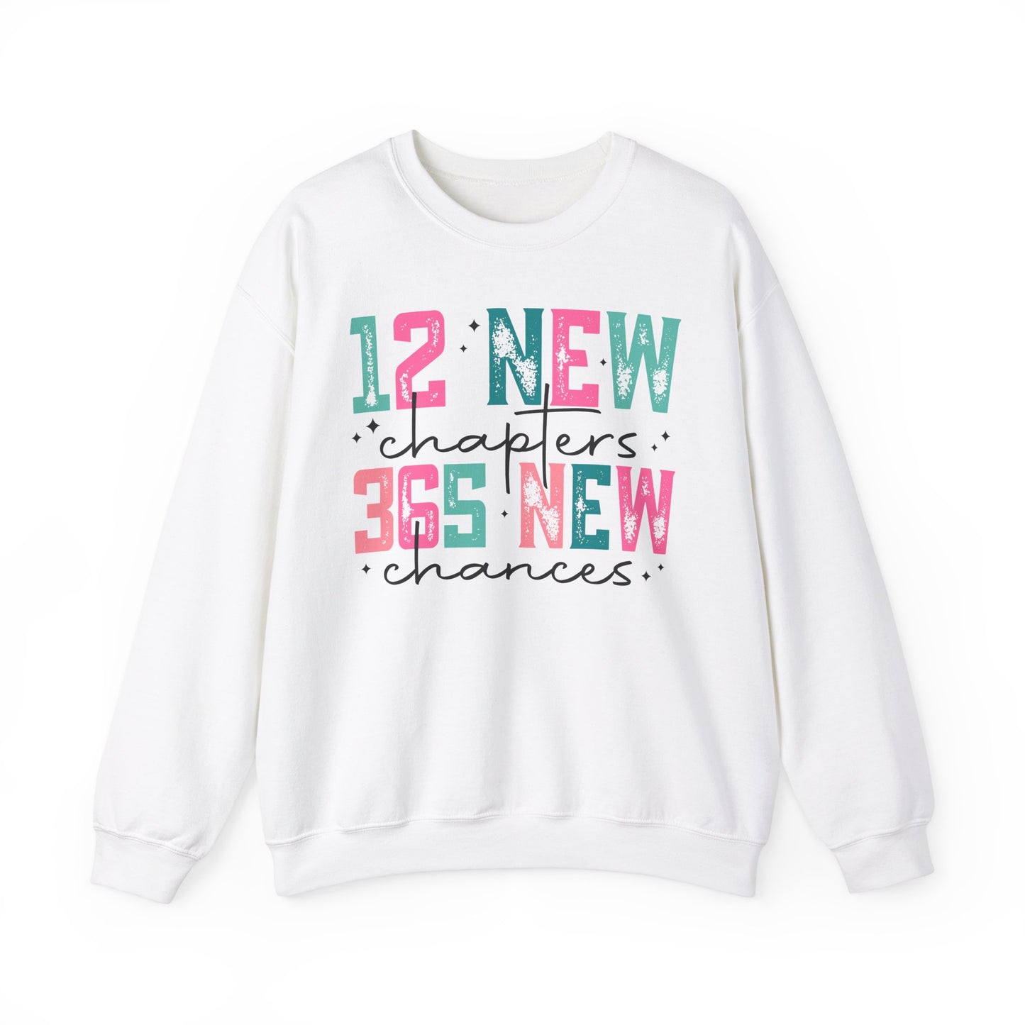 12 New Chapters, 365 New Chances Unisex Heavy Blend Crewneck Sweatshirt