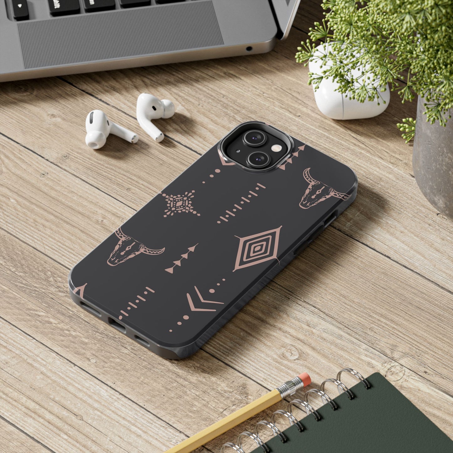 Southwestern Pattern Tough Phone Case - Stylish & Durable