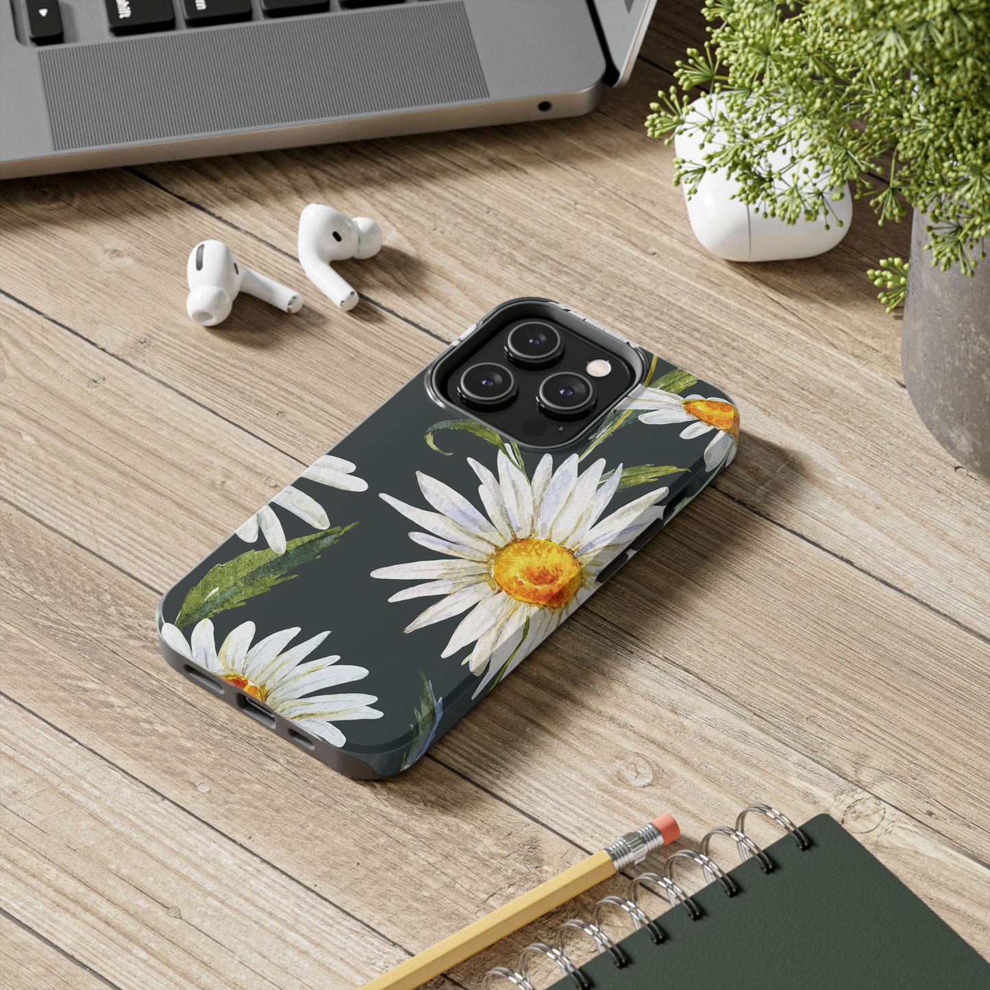 Floral Tough Phone Cases - Durable Protection with Daisy Design