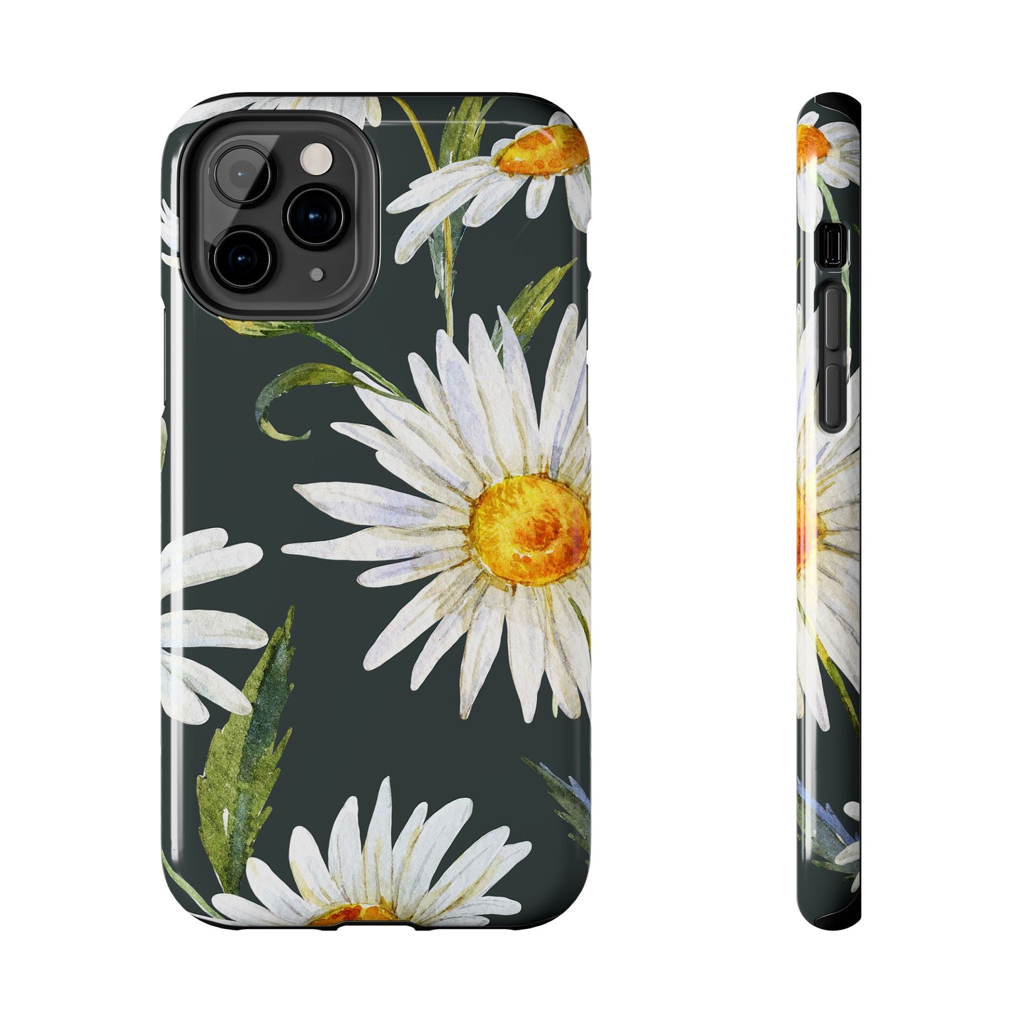 Floral Tough Phone Cases - Durable Protection with Daisy Design