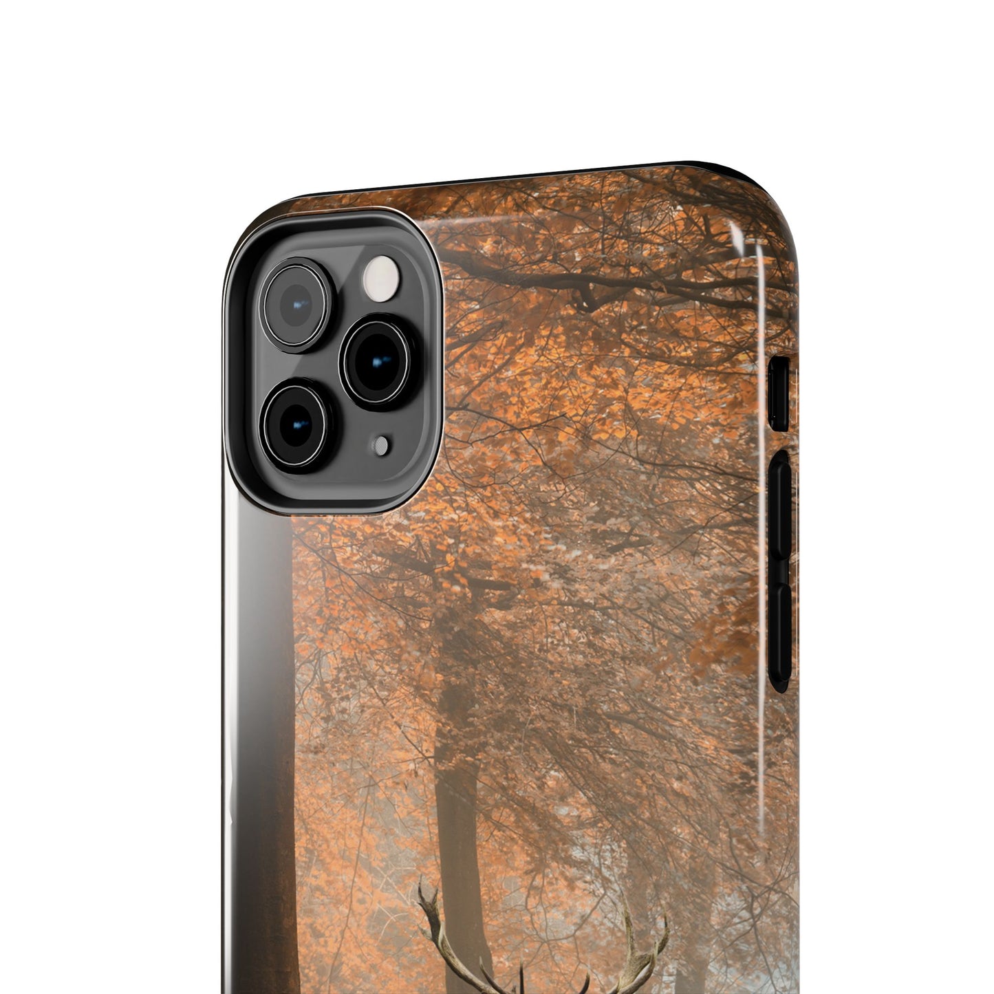 Nature-Inspired Tough Phone Case - Majestic Stag in Autumn Forest