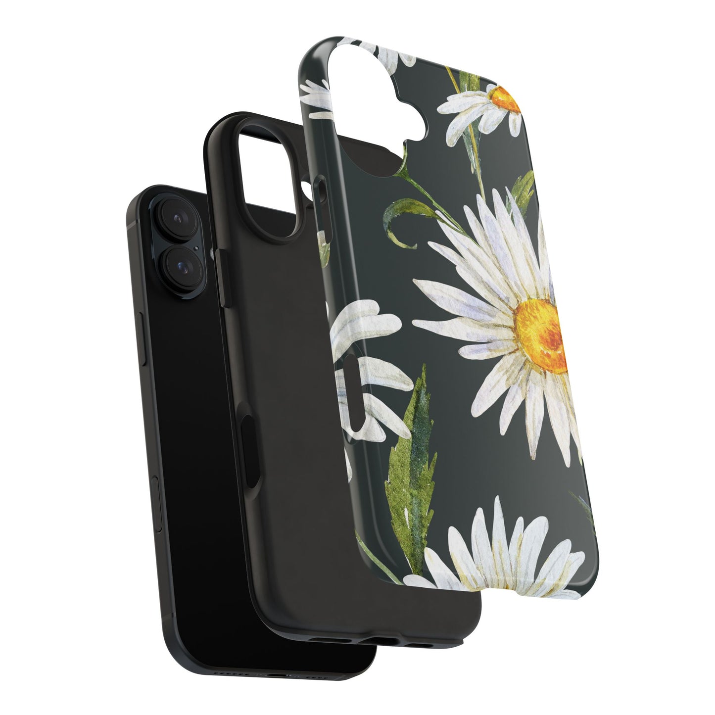 Floral Tough Phone Cases - Durable Protection with Daisy Design