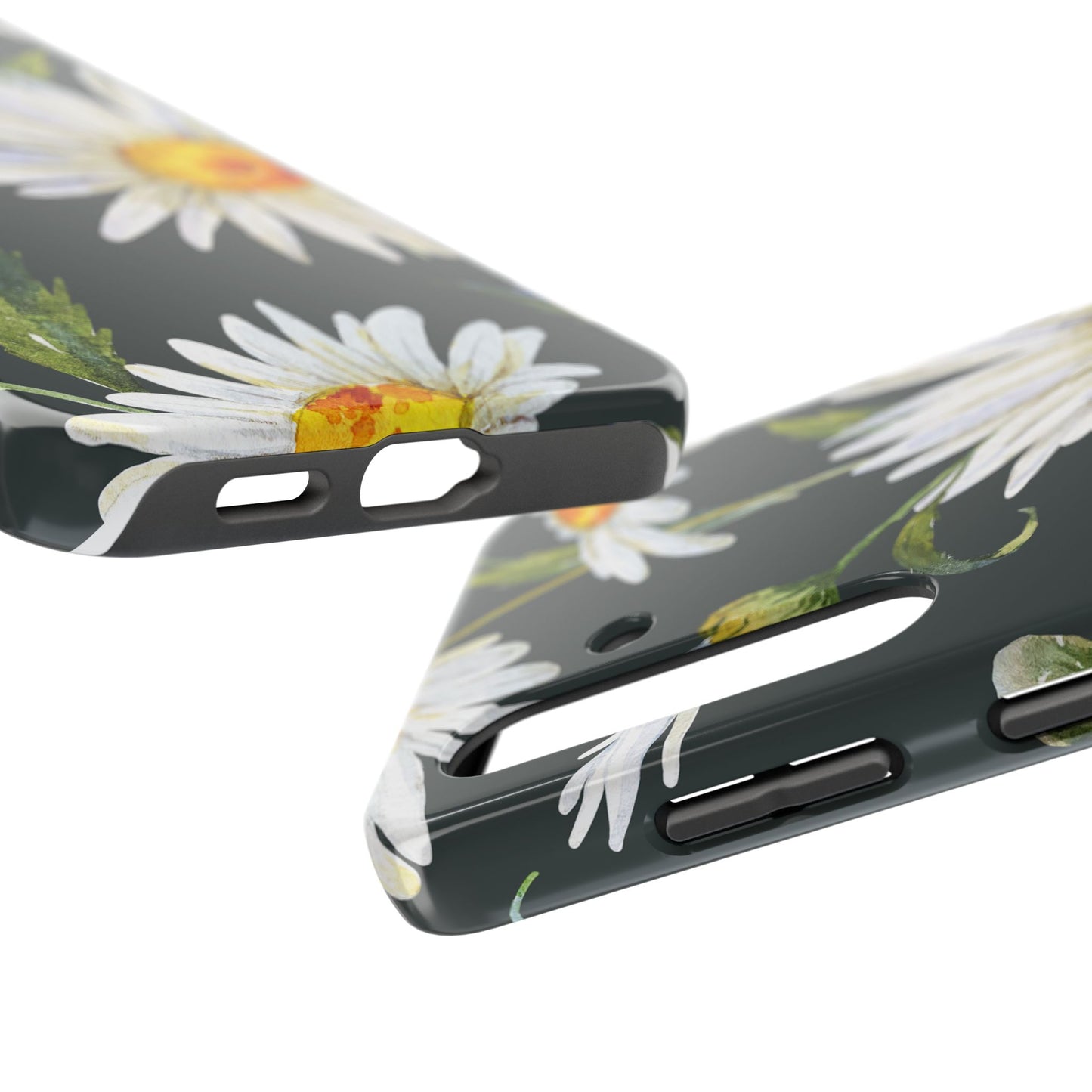 Floral Tough Phone Cases - Durable Protection with Daisy Design