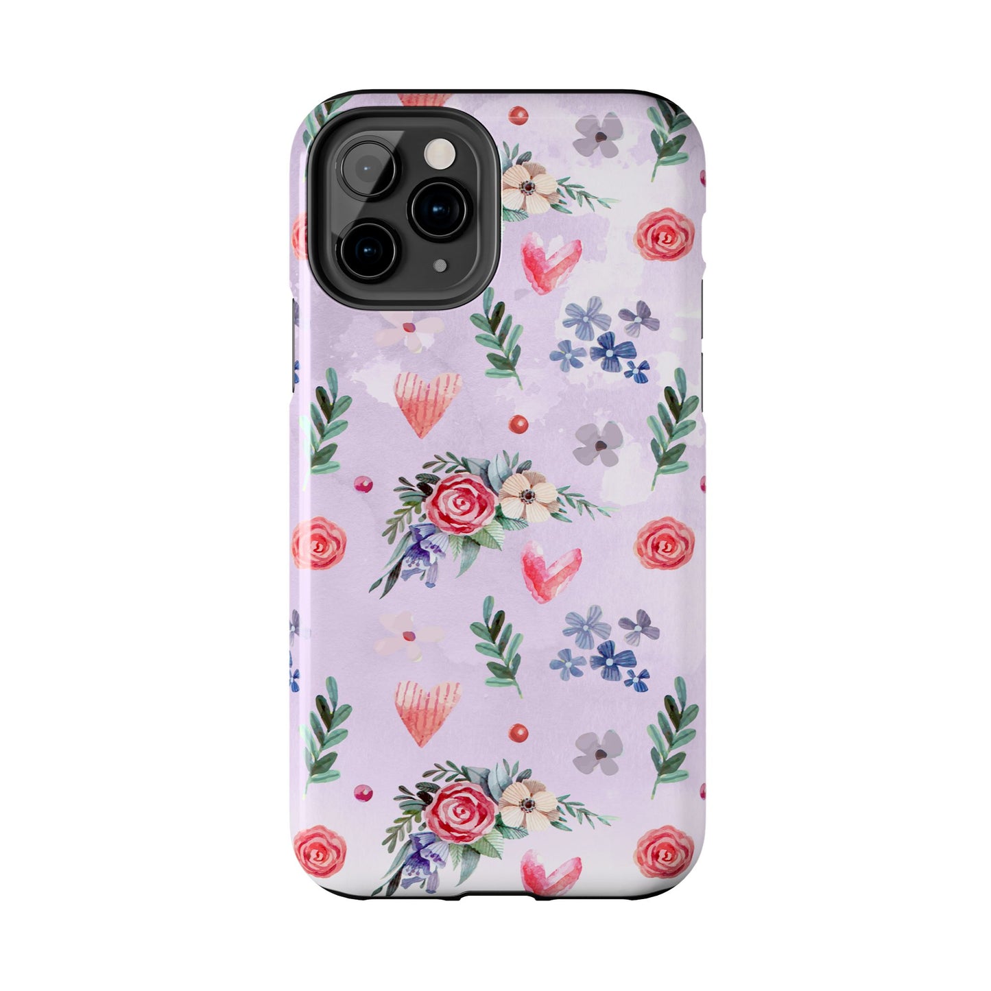 Floral Tough Phone Case - Stylish Protection for Your Device