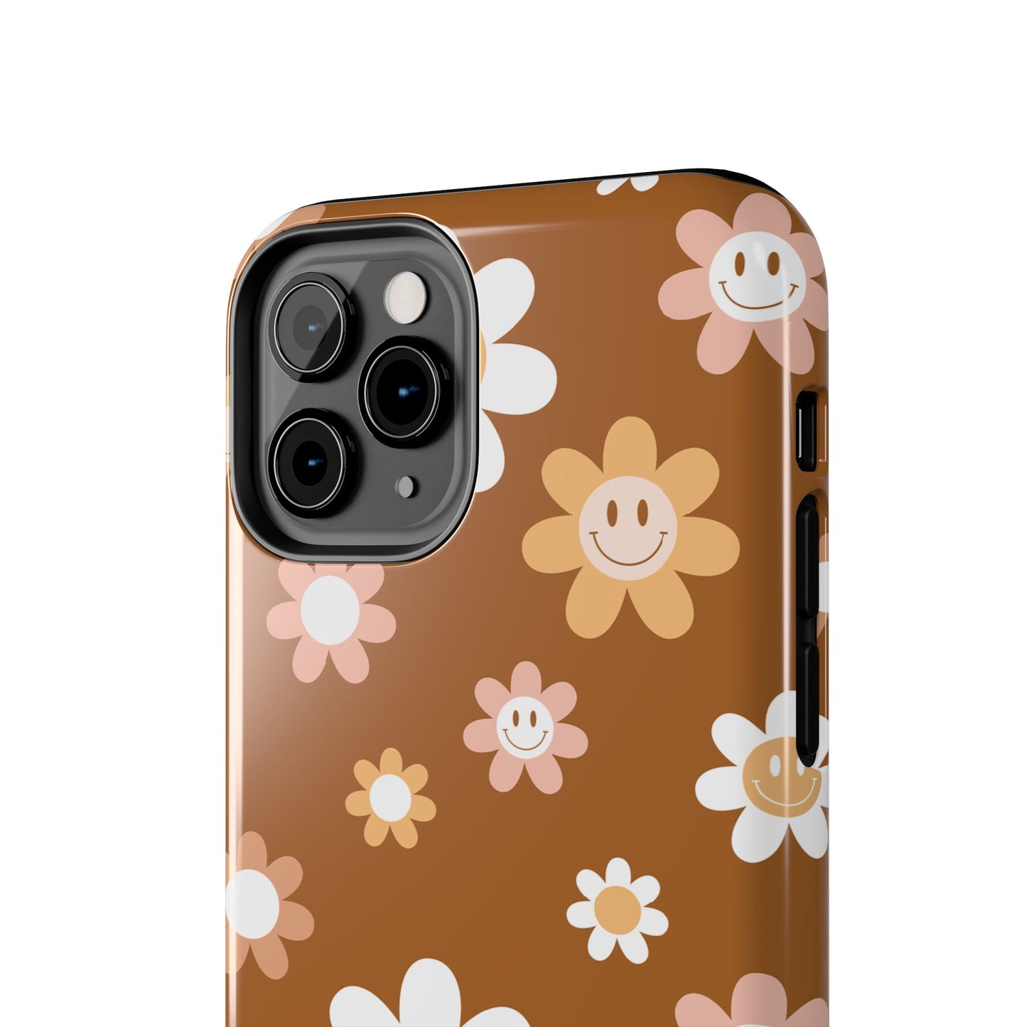 Smiley Flower Tough Phone Case - Cute Floral Design for Trendy Protection