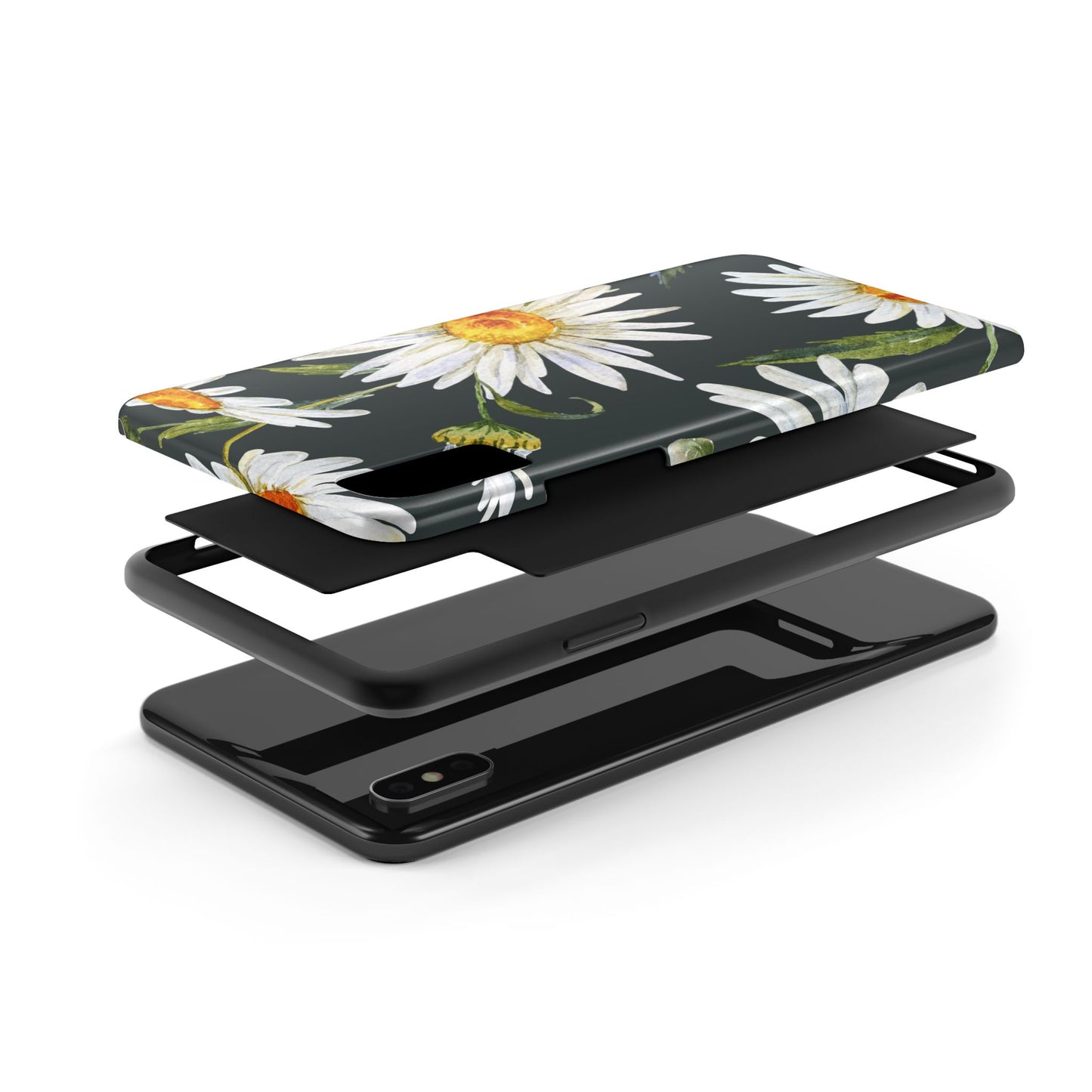 Floral Tough Phone Cases - Durable Protection with Daisy Design