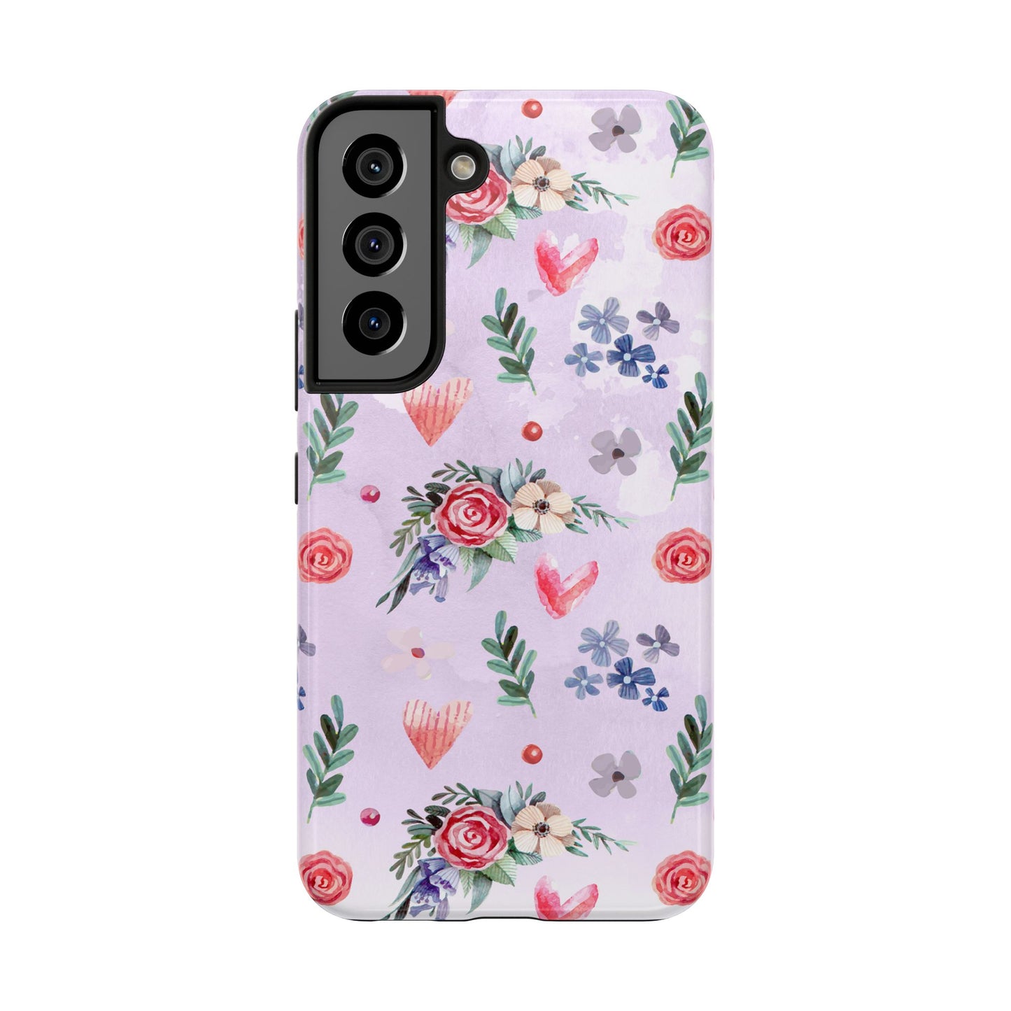 Floral Tough Phone Case - Stylish Protection for Your Device