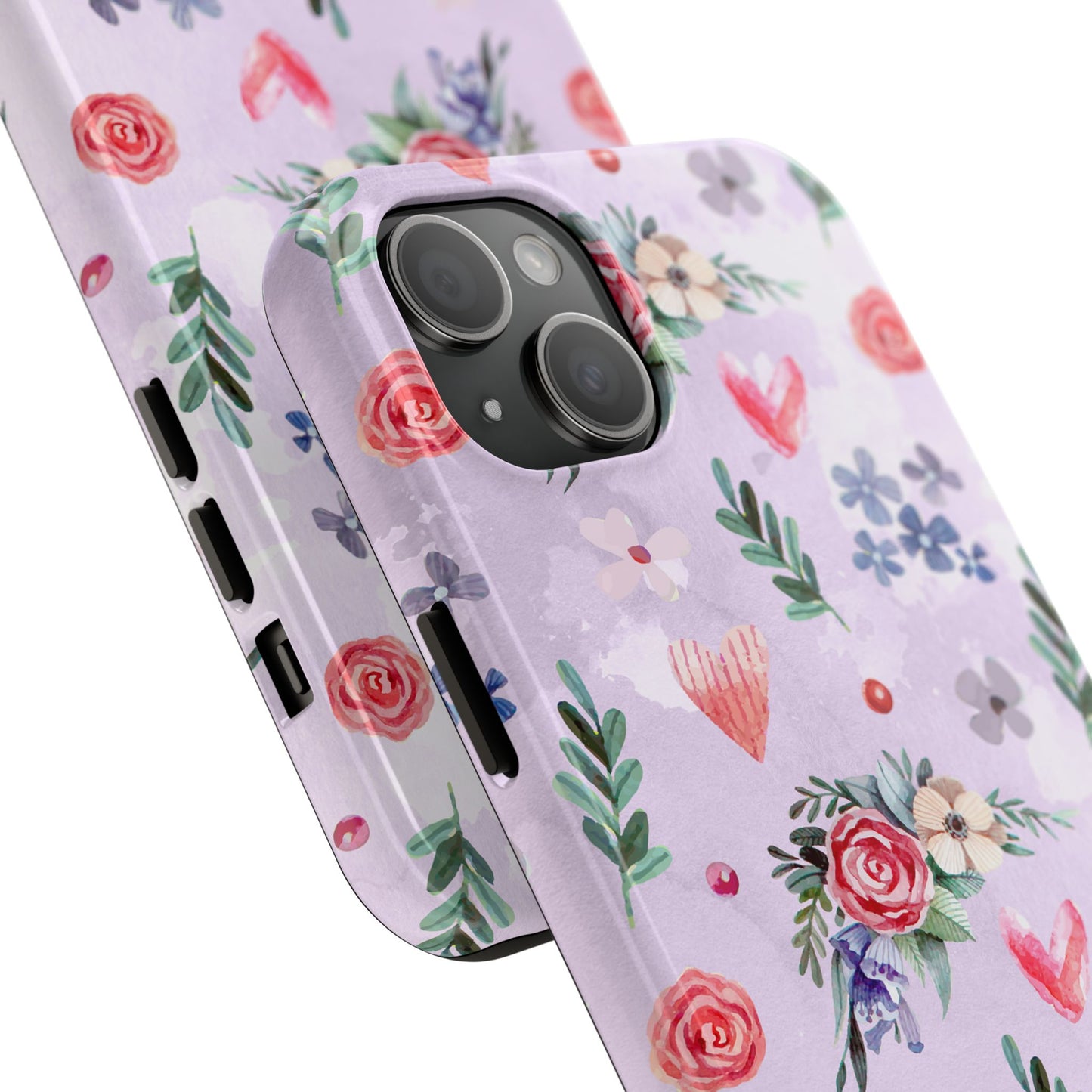 Floral Tough Phone Case - Stylish Protection for Your Device