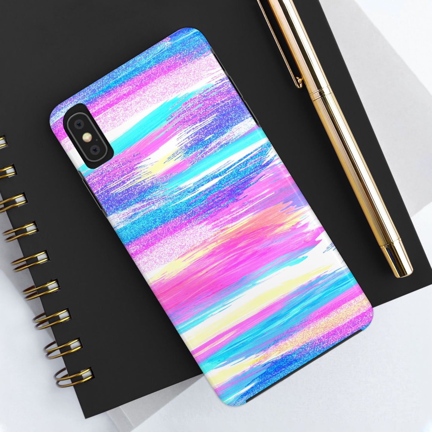 Colorful Abstract Tough Phone Case - Vibrant Protection for Your Device