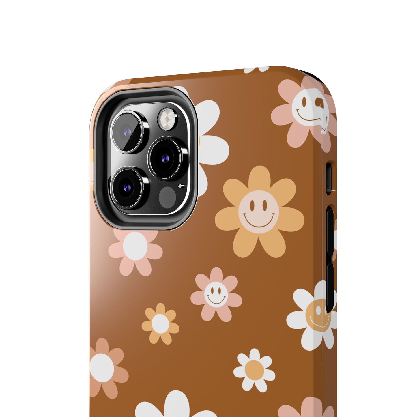 Smiley Flower Tough Phone Case - Cute Floral Design for Trendy Protection