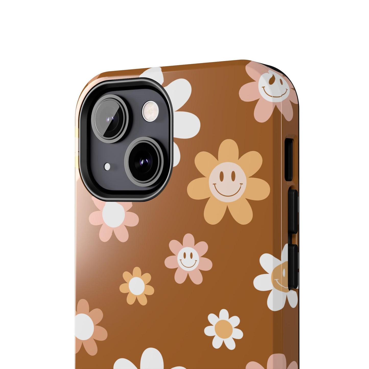 Smiley Flower Tough Phone Case - Cute Floral Design for Trendy Protection