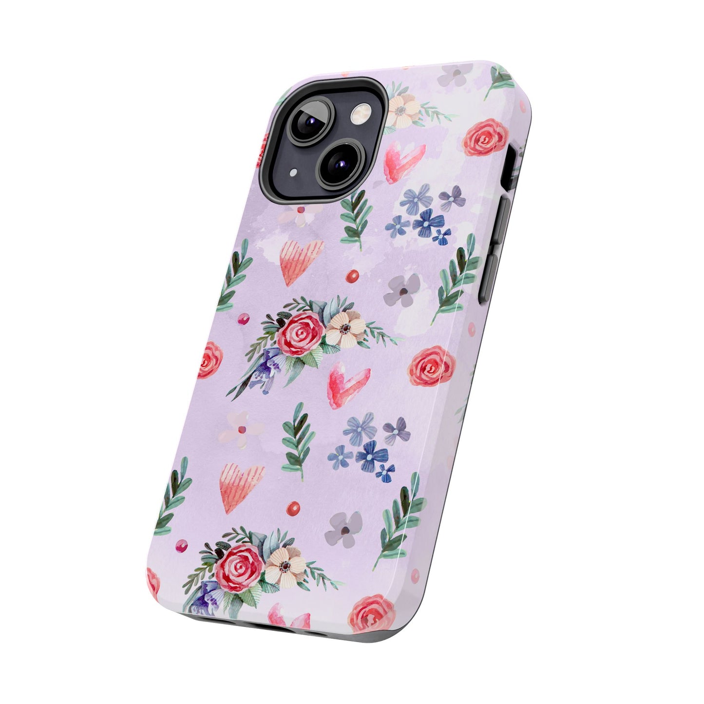 Floral Tough Phone Case - Stylish Protection for Your Device