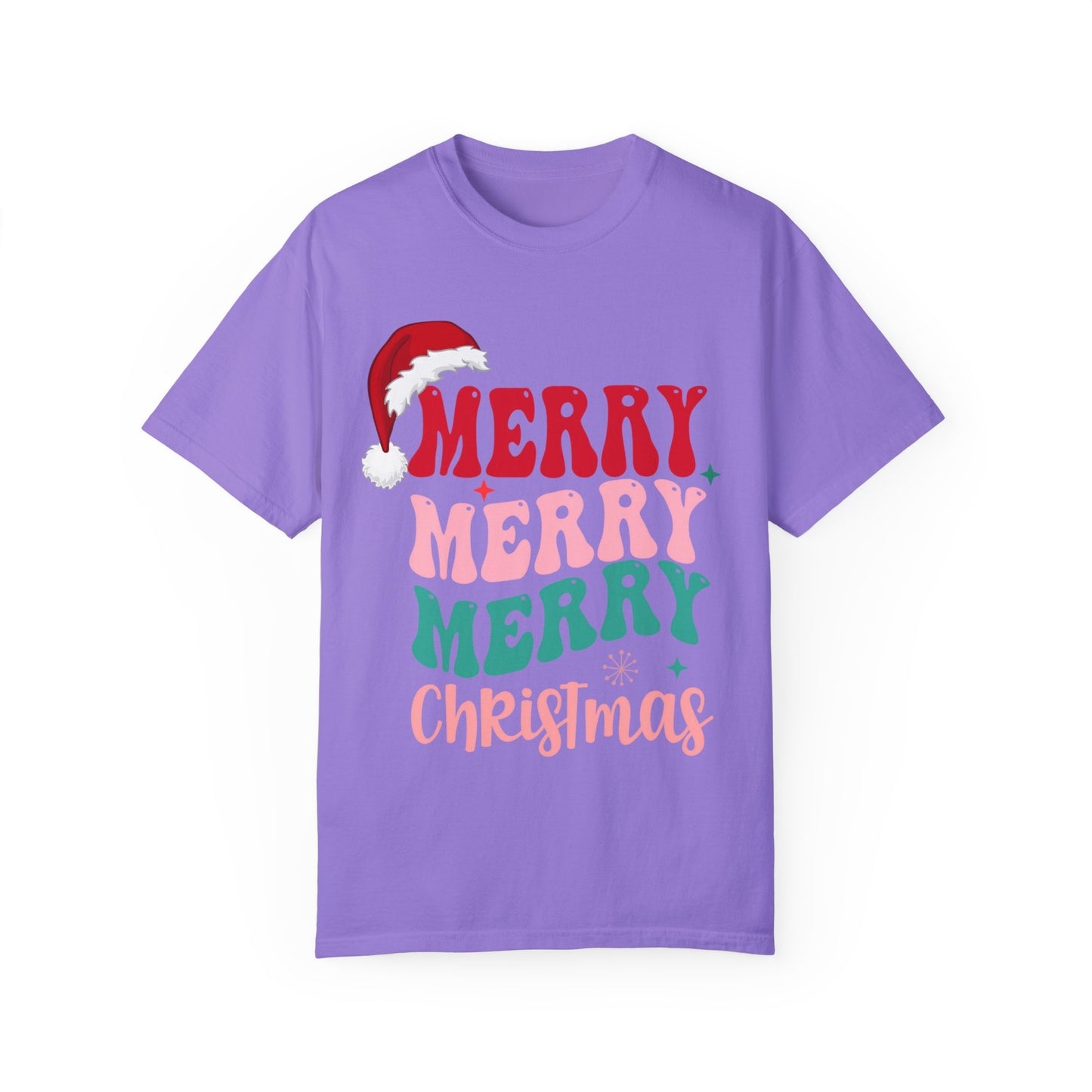 Merry Christmas Unisex Garment-Dyed T-Shirt