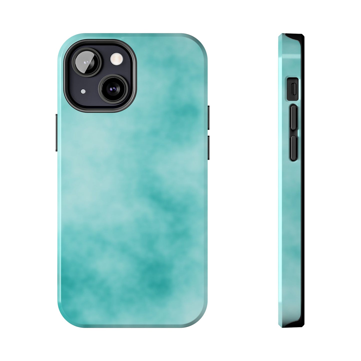 Vibrant Aqua Tough Phone Cases - Stylish & Durable Protection for Your Device