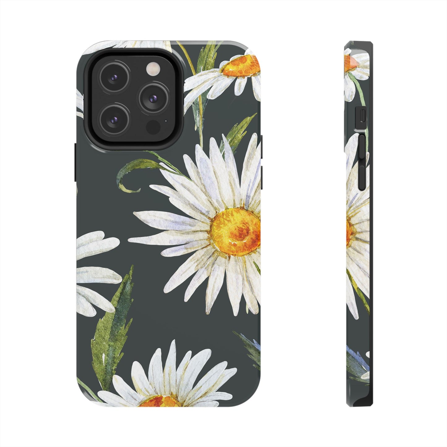 Floral Tough Phone Cases - Durable Protection with Daisy Design