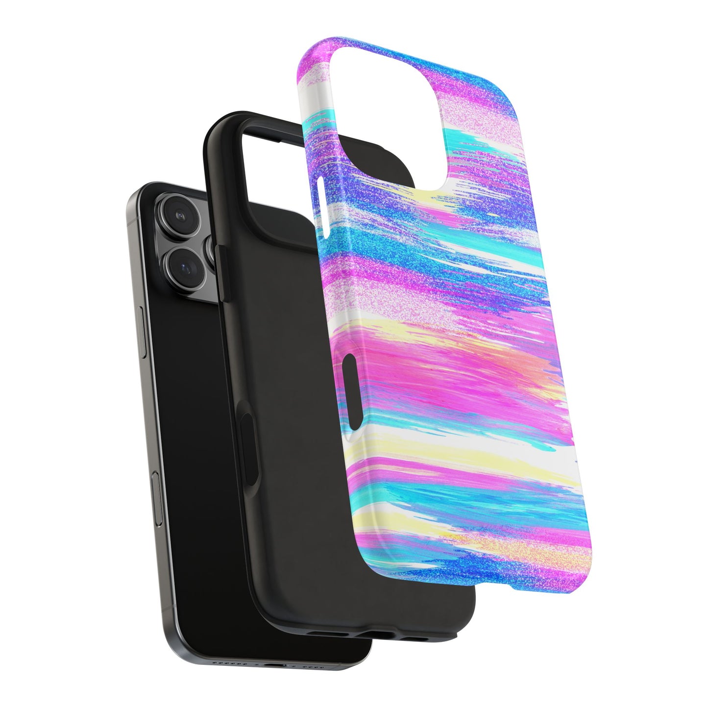 Colorful Abstract Tough Phone Case - Vibrant Protection for Your Device