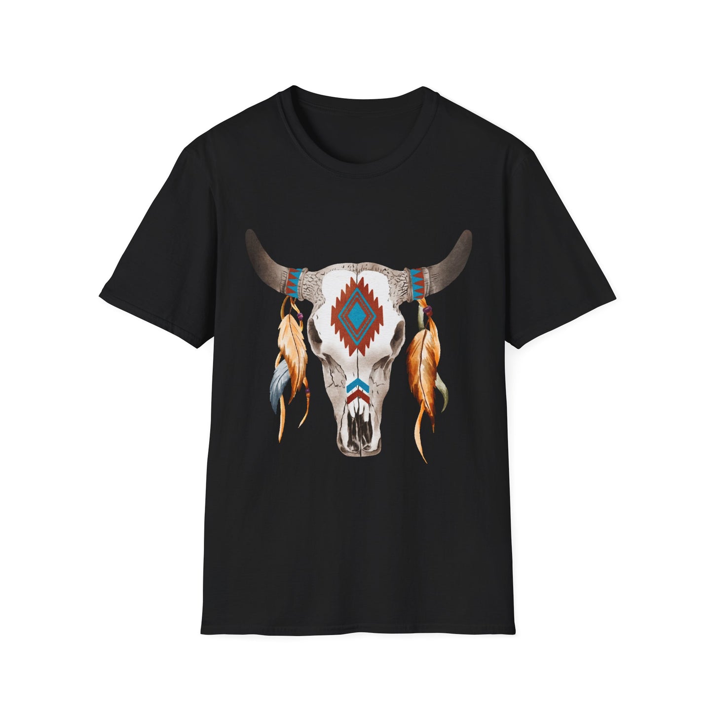 Bohemian Skull Graphic Unisex Softstyle T-Shirt