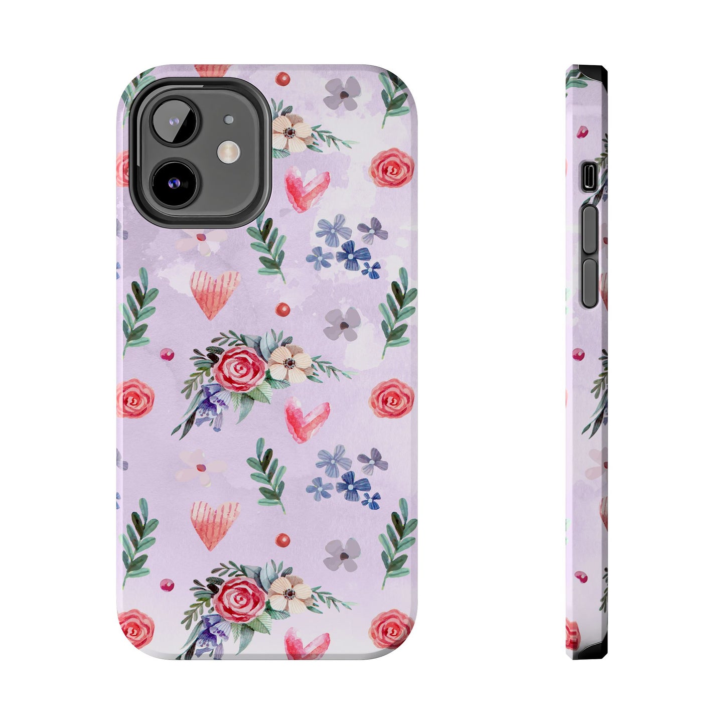 Floral Tough Phone Case - Stylish Protection for Your Device