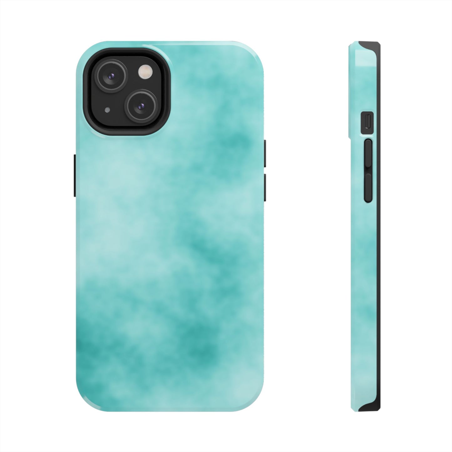 Vibrant Aqua Tough Phone Cases - Stylish & Durable Protection for Your Device