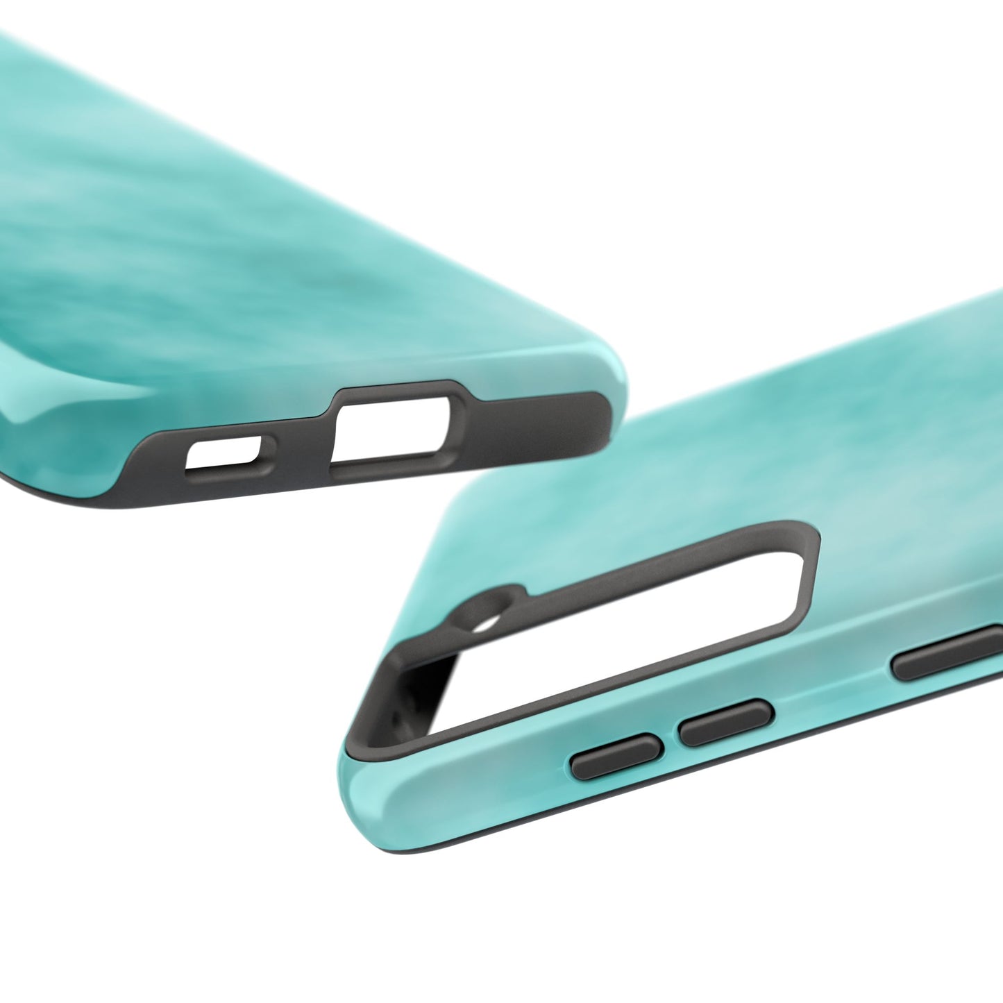 Vibrant Aqua Tough Phone Cases - Stylish & Durable Protection for Your Device