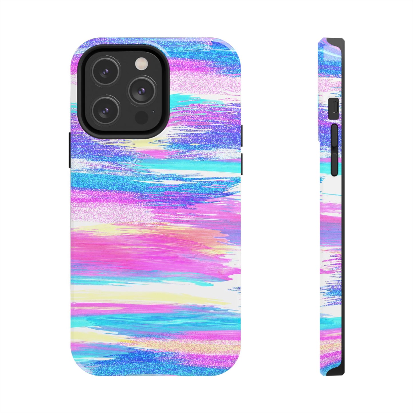 Colorful Abstract Tough Phone Case - Vibrant Protection for Your Device