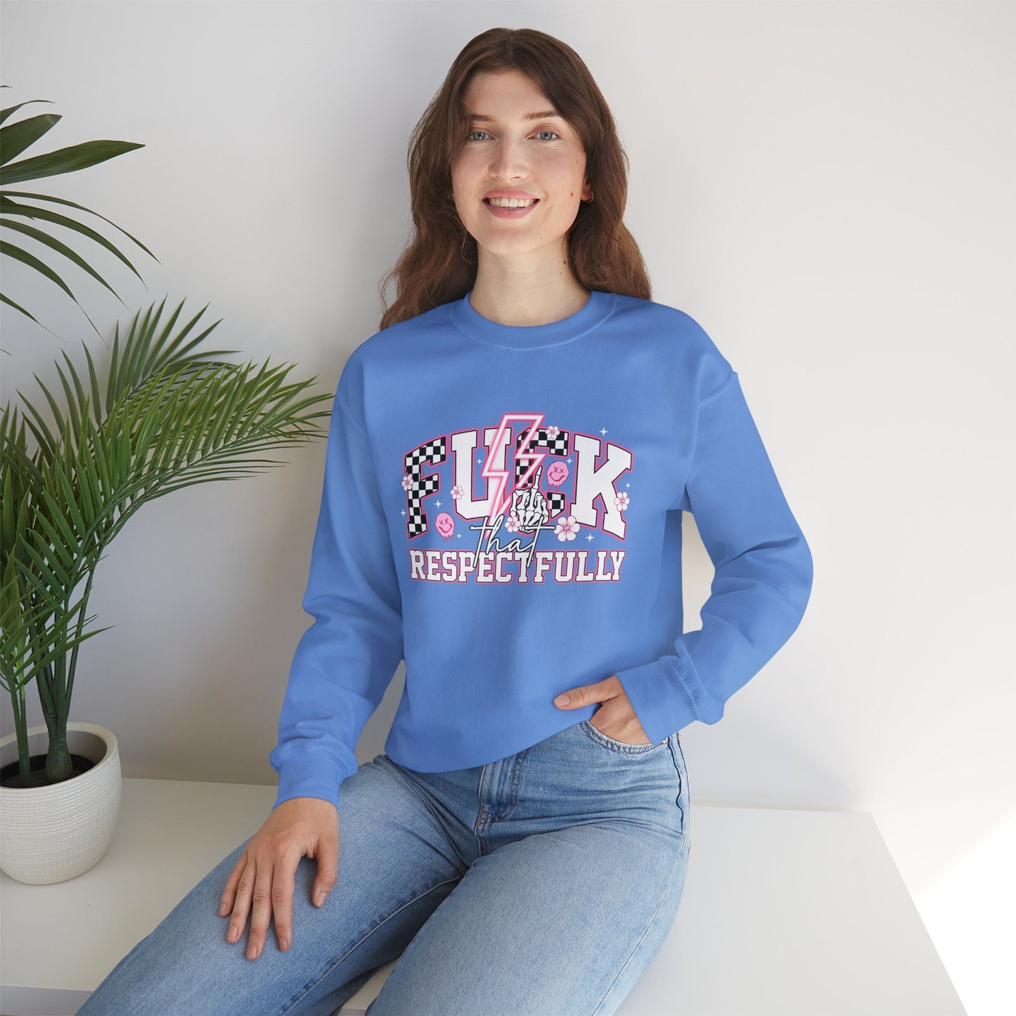 F**k That Respectfully Unisex Heavy Blend™ Crewneck Sweatshirt