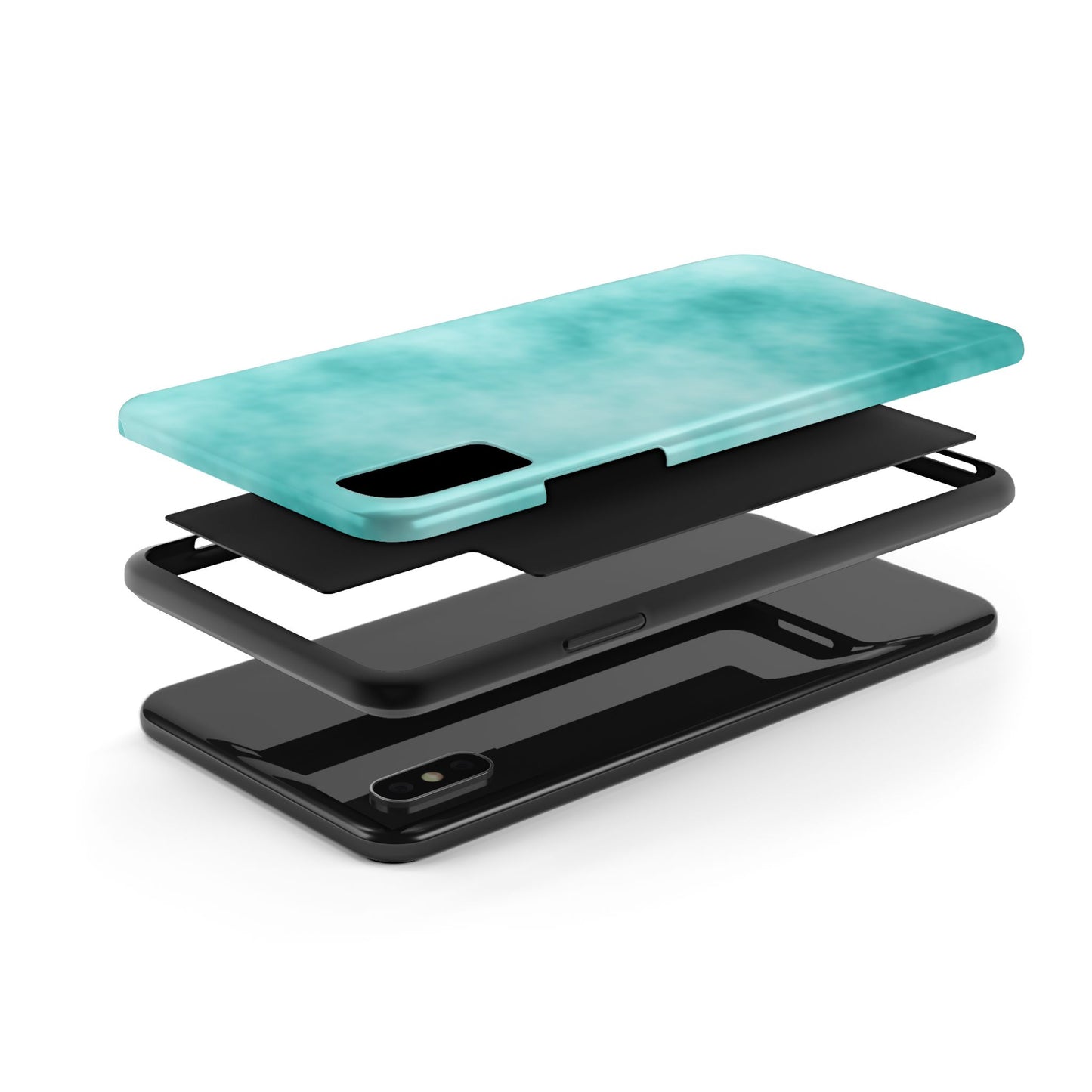 Vibrant Aqua Tough Phone Cases - Stylish & Durable Protection for Your Device