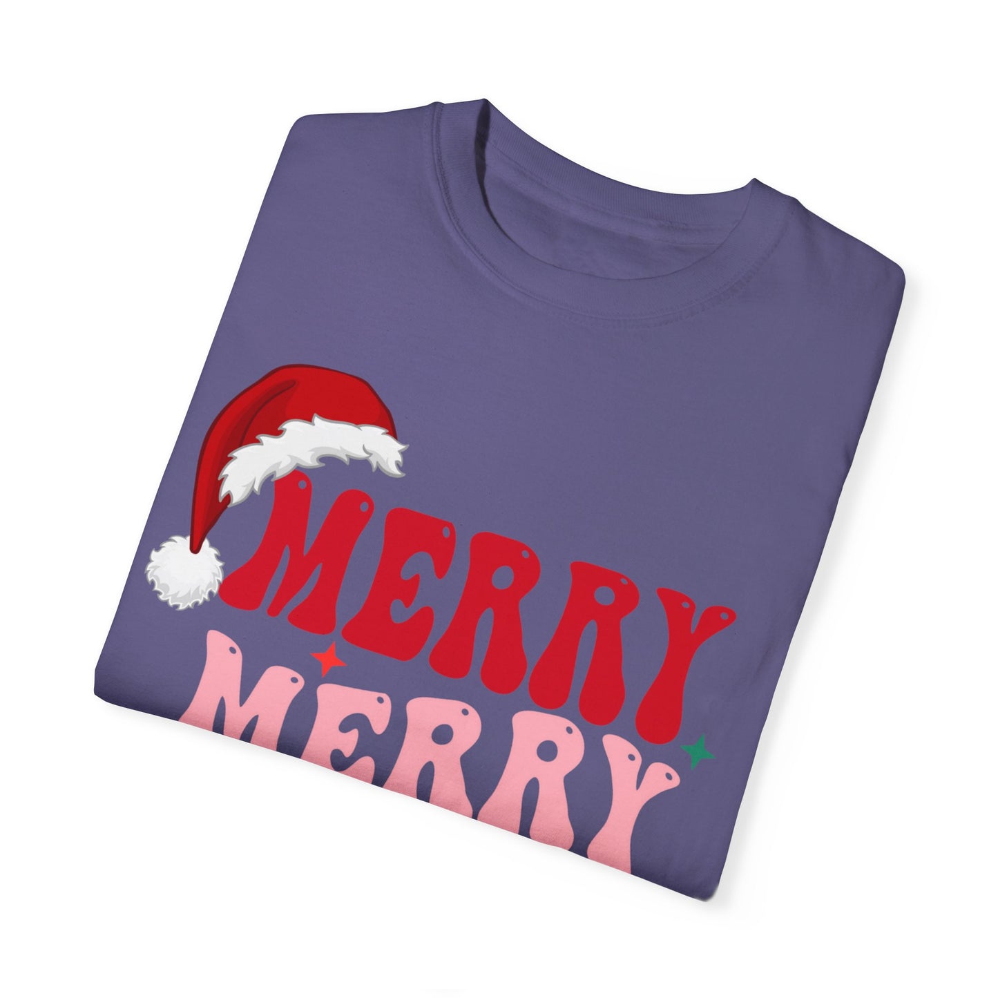 Merry Christmas Unisex Garment-Dyed T-Shirt