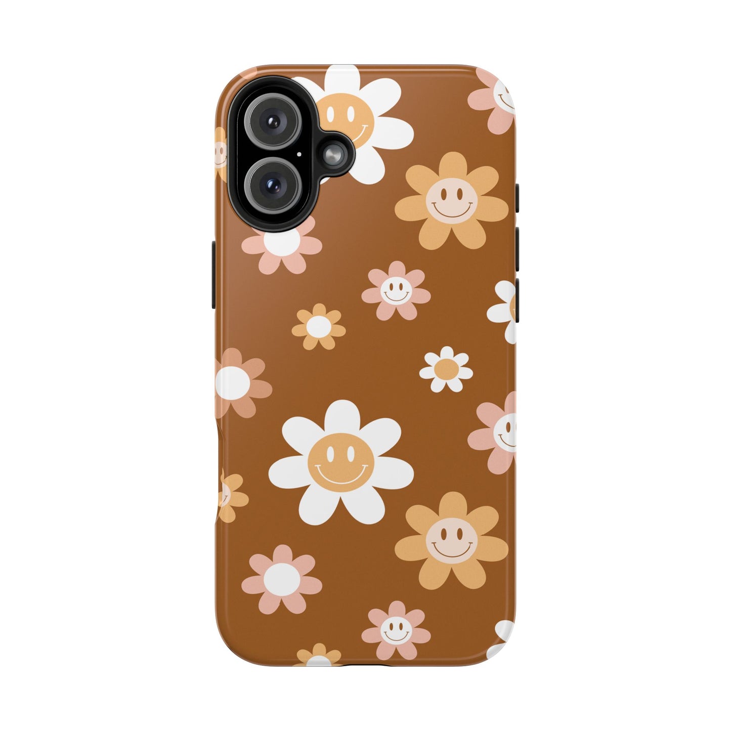 Smiley Flower Tough Phone Case - Cute Floral Design for Trendy Protection