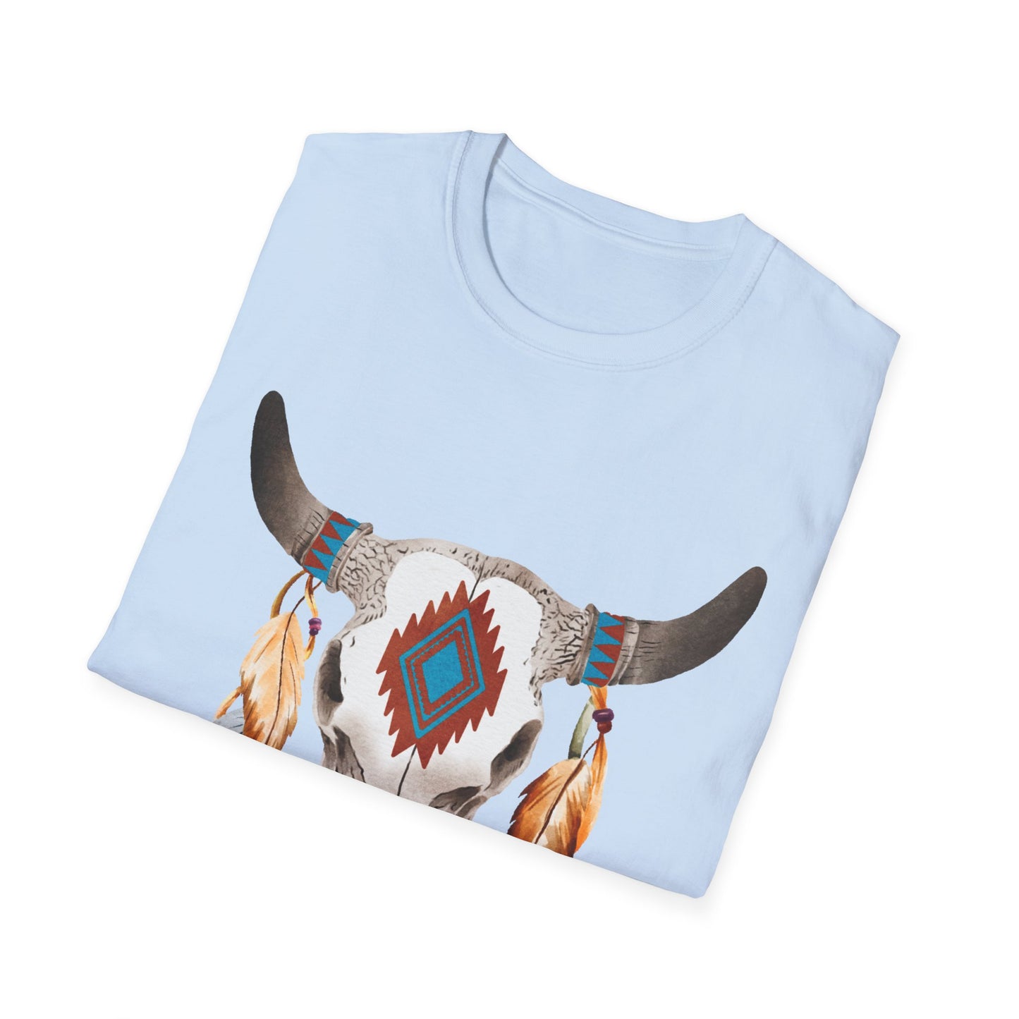 Bohemian Skull Graphic Unisex Softstyle T-Shirt