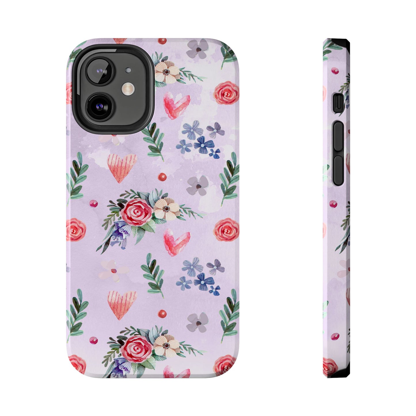 Floral Tough Phone Case - Stylish Protection for Your Device