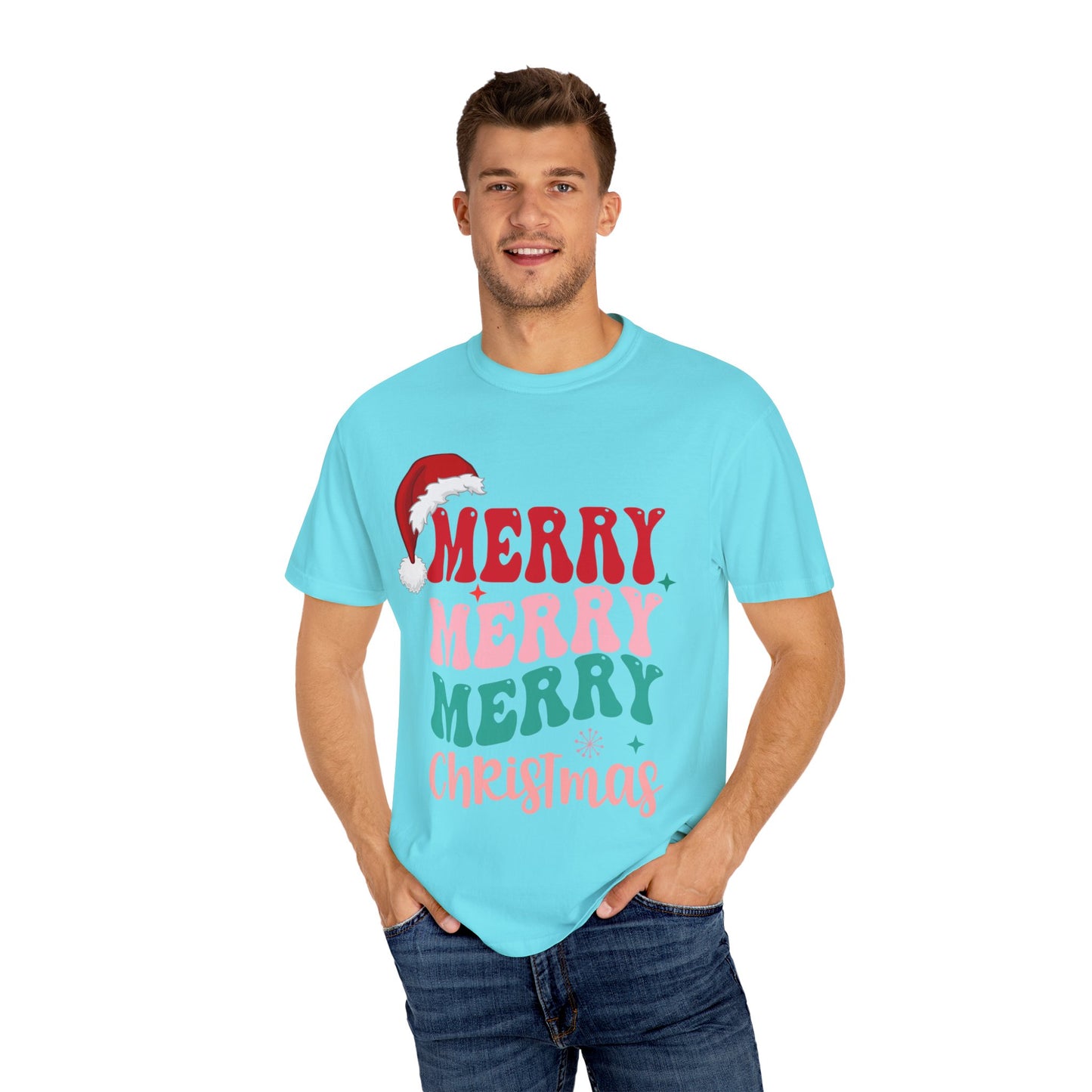 Merry Christmas Unisex Garment-Dyed T-Shirt