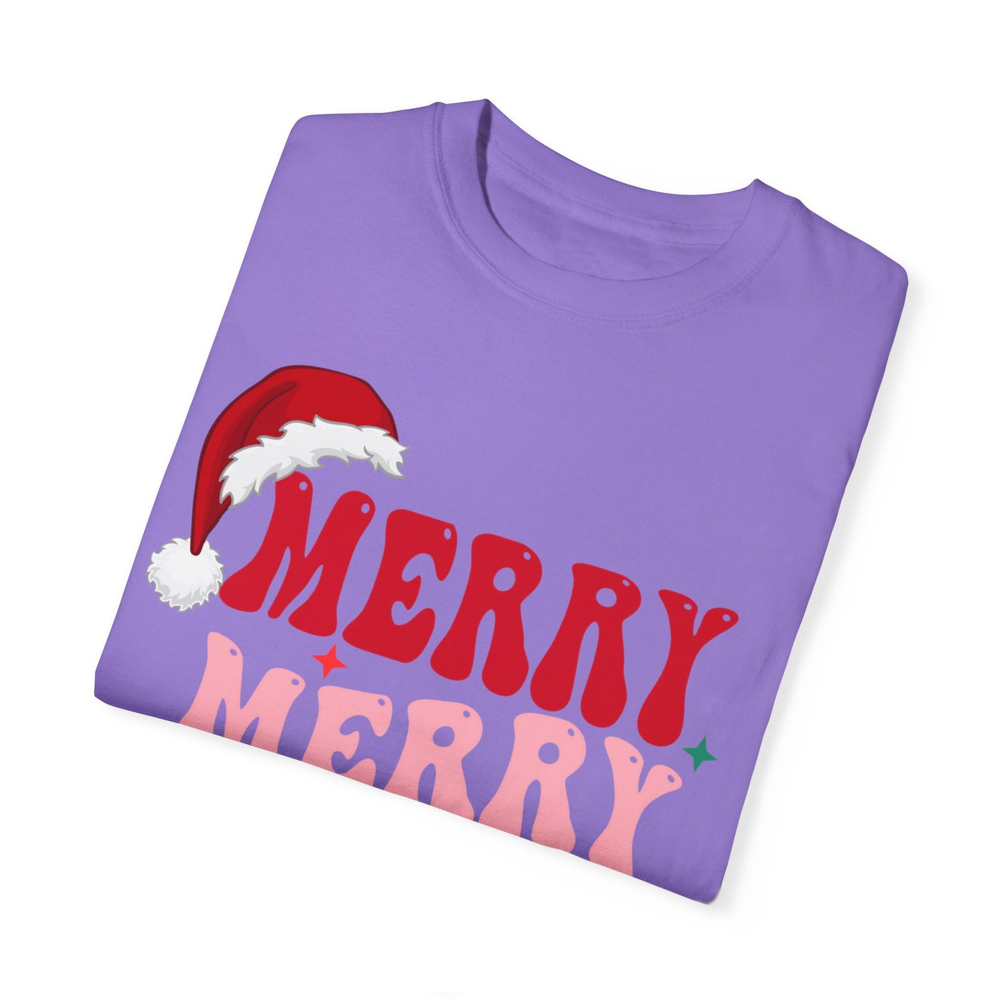 Merry Christmas Unisex Garment-Dyed T-Shirt