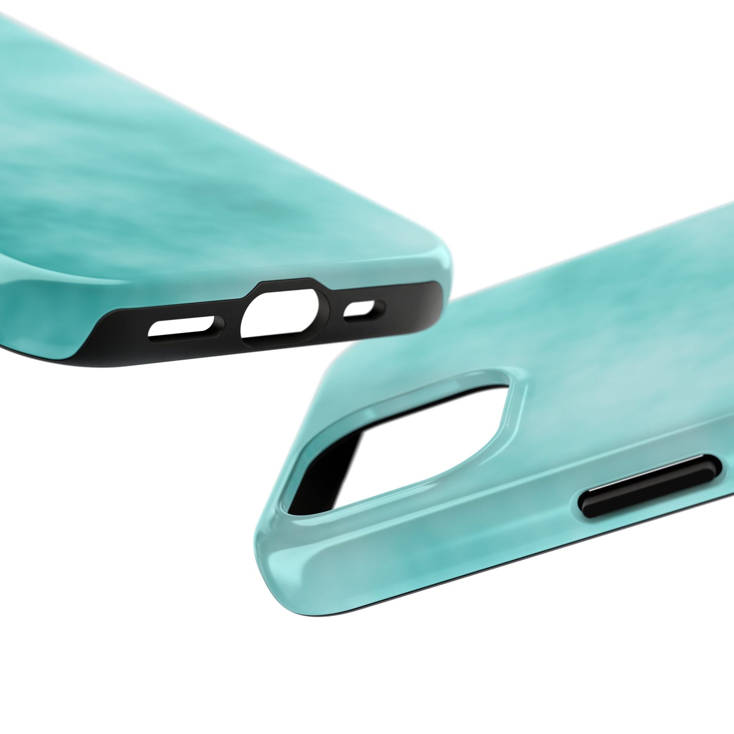 Vibrant Aqua Tough Phone Cases - Stylish & Durable Protection for Your Device