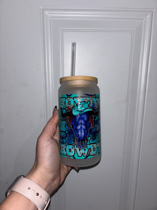 Howdy UVDTF Glass Cup