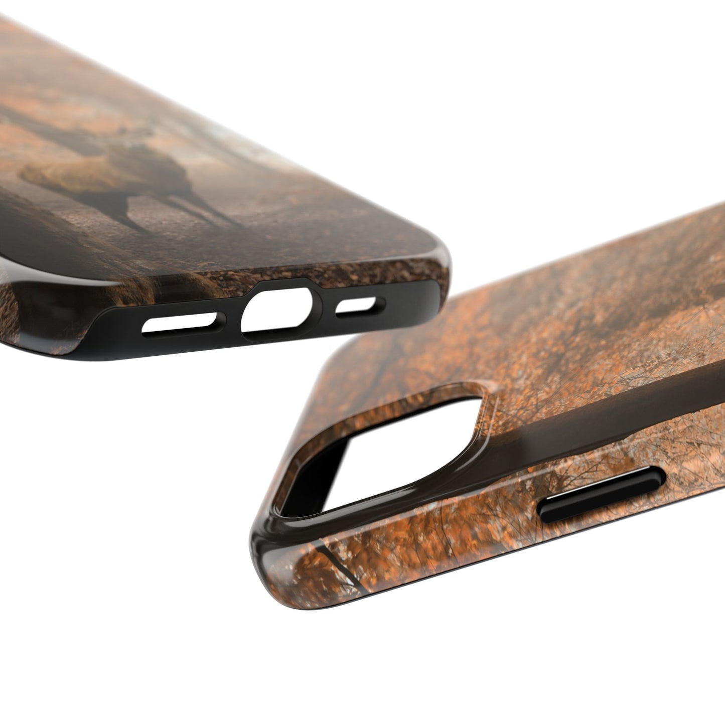 Nature-Inspired Tough Phone Case - Majestic Stag in Autumn Forest