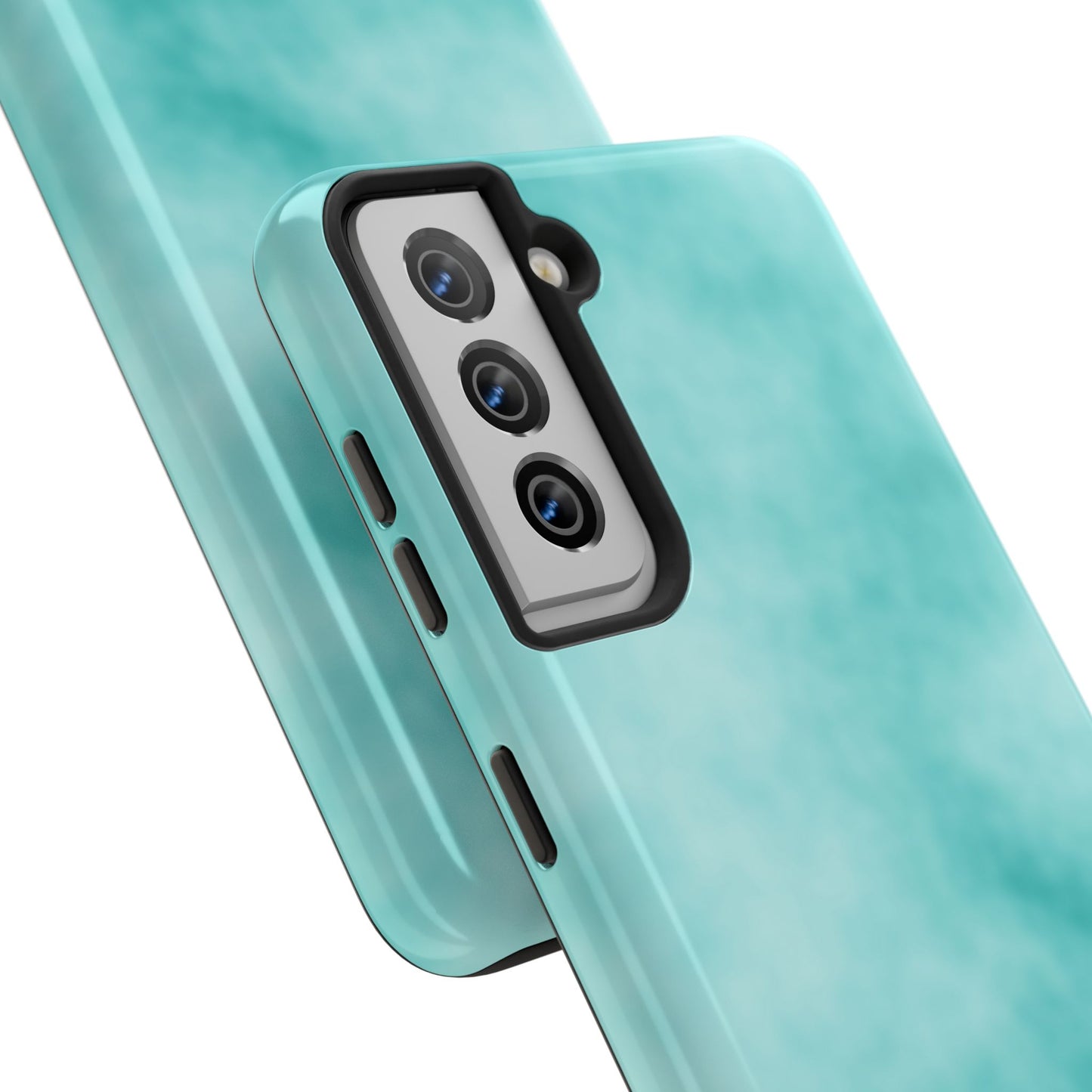 Vibrant Aqua Tough Phone Cases - Stylish & Durable Protection for Your Device