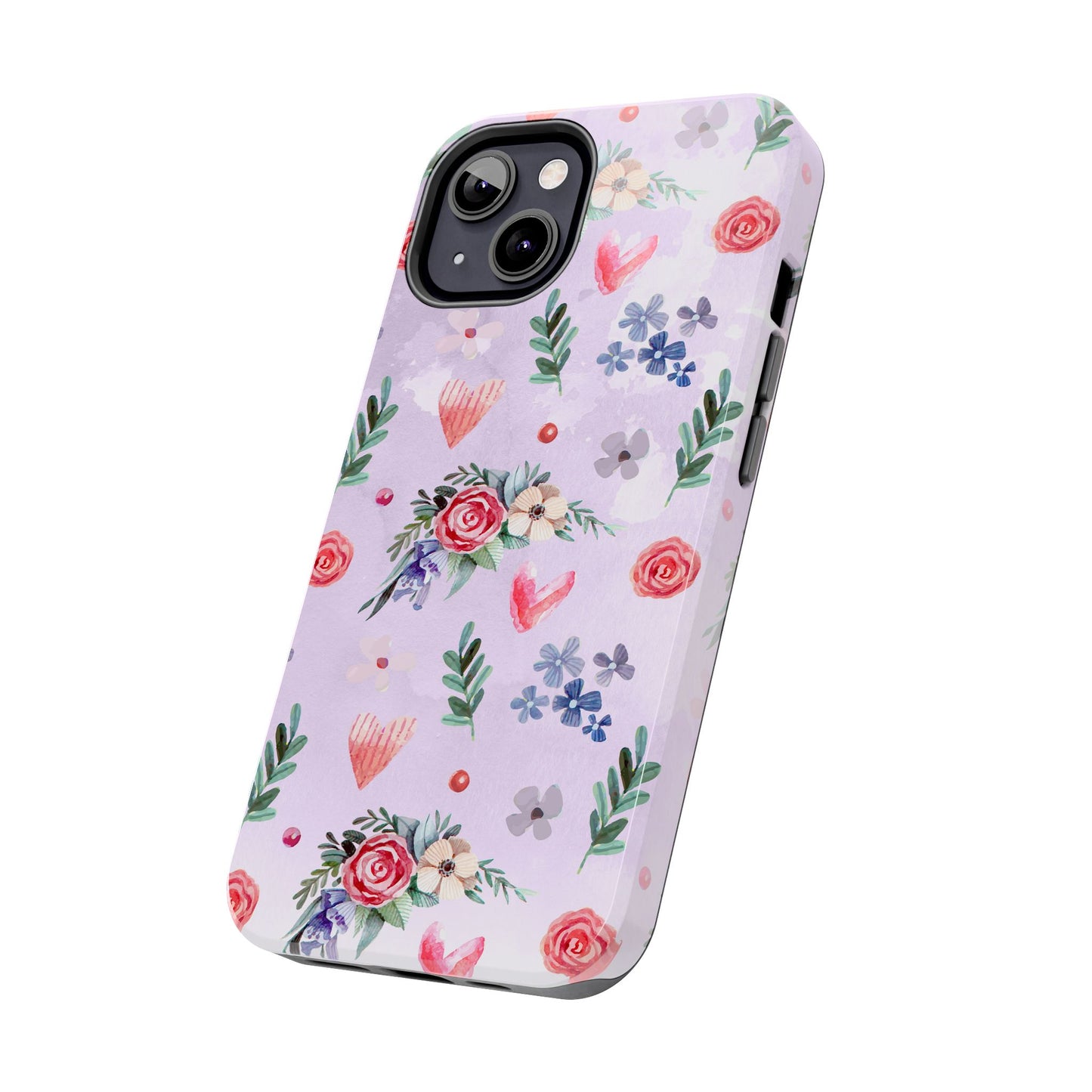 Floral Tough Phone Case - Stylish Protection for Your Device