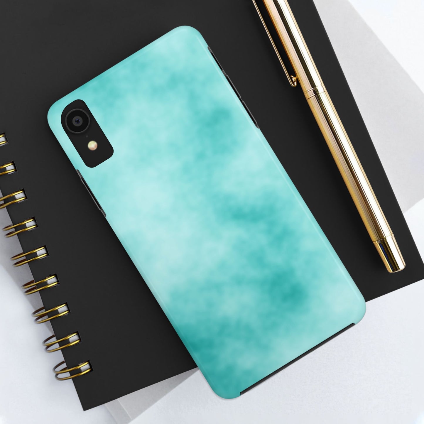 Vibrant Aqua Tough Phone Cases - Stylish & Durable Protection for Your Device