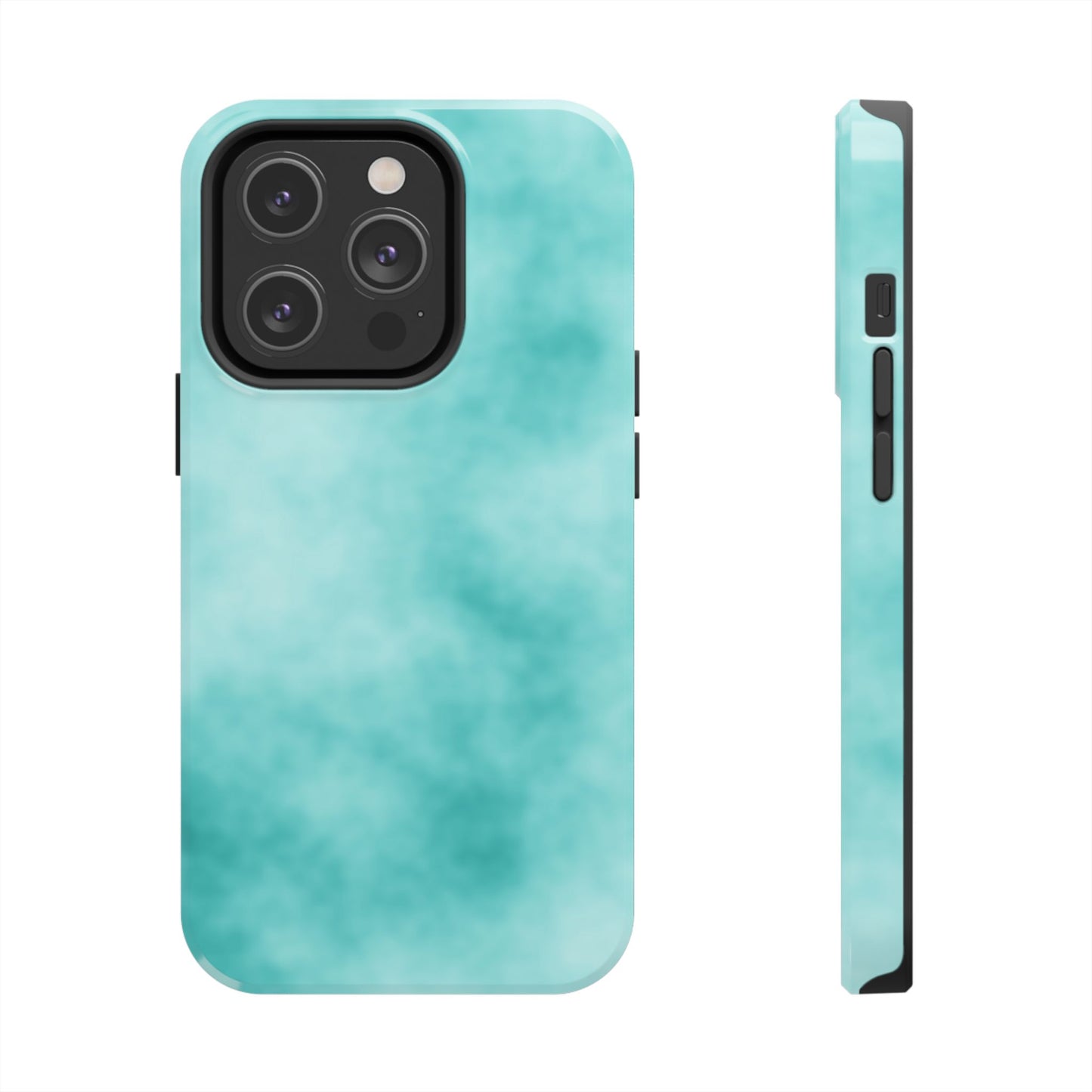 Vibrant Aqua Tough Phone Cases - Stylish & Durable Protection for Your Device