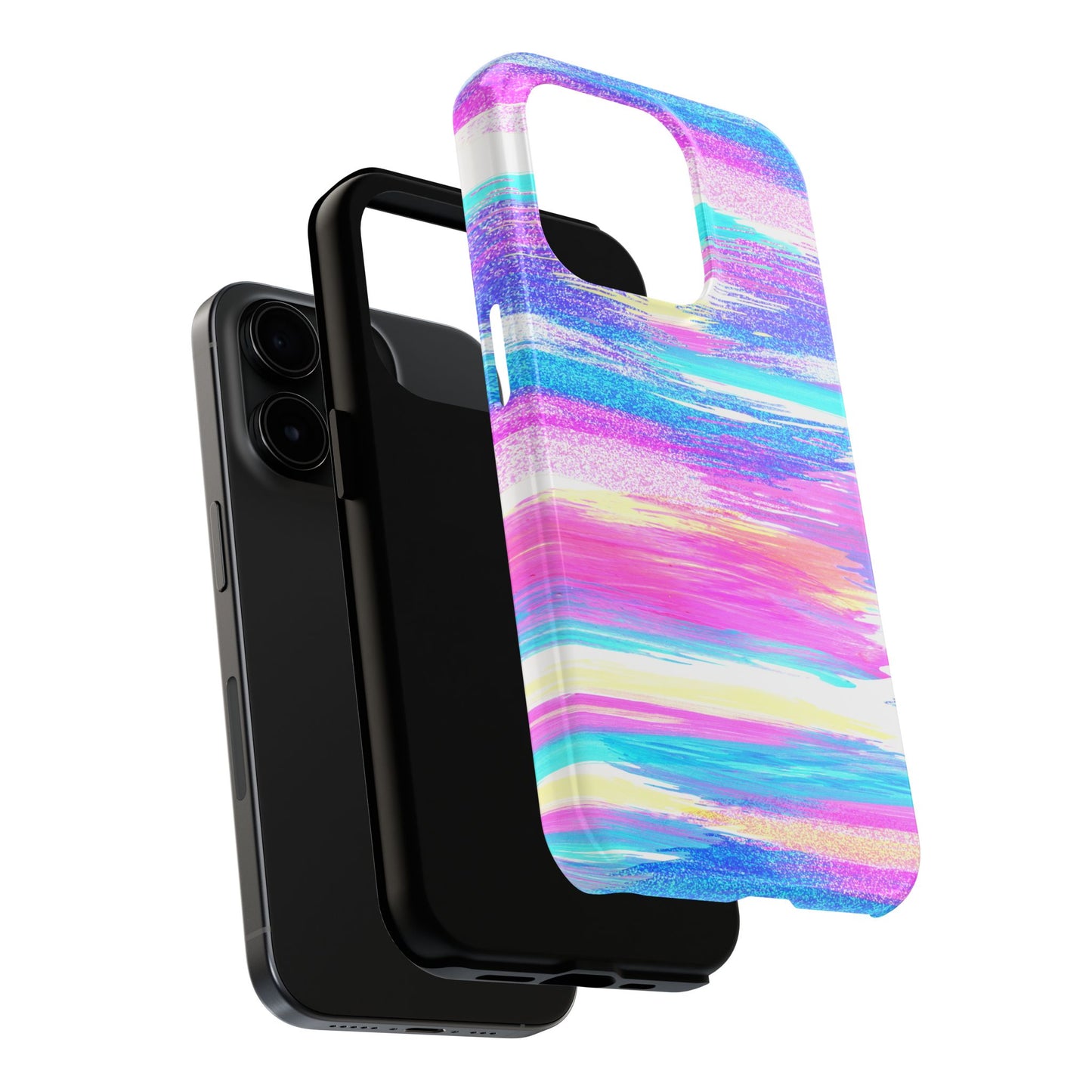 Colorful Abstract Tough Phone Case - Vibrant Protection for Your Device