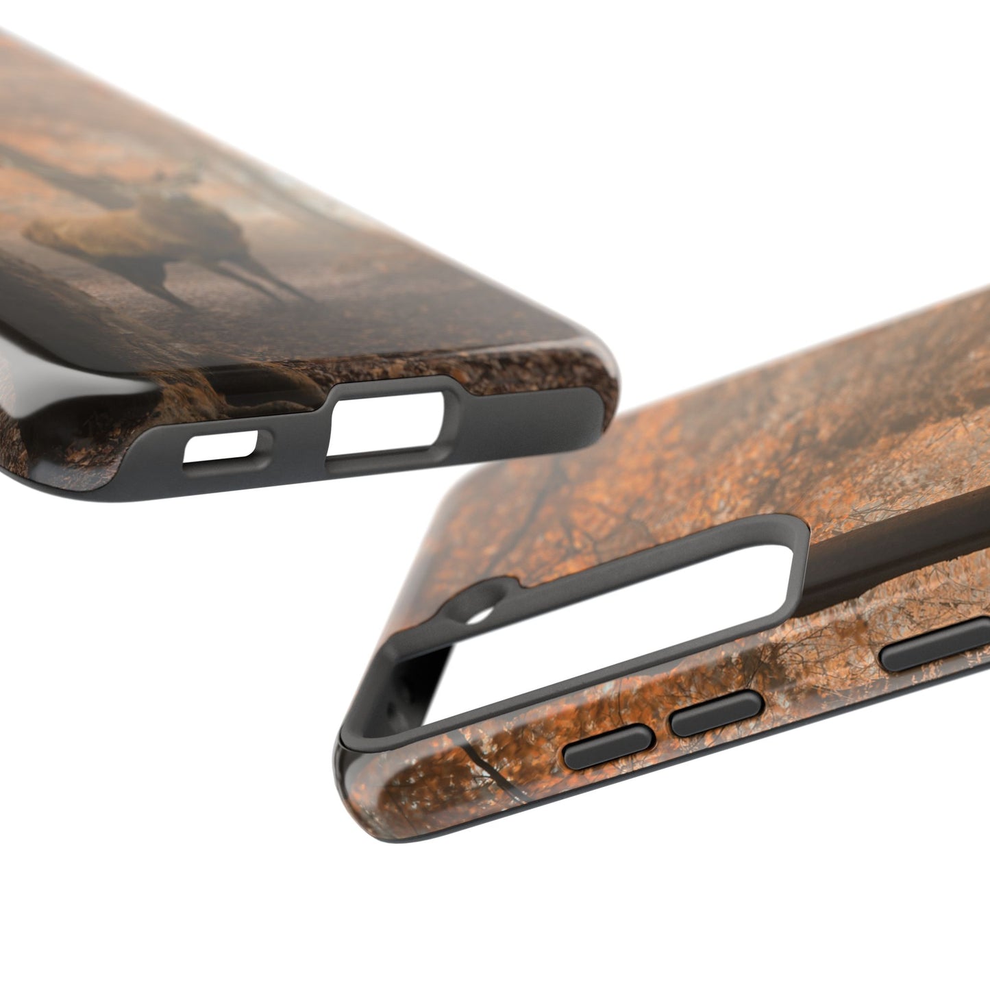 Nature-Inspired Tough Phone Case - Majestic Stag in Autumn Forest