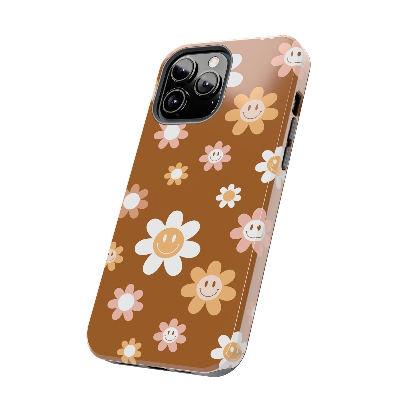 Smiley Flower Tough Phone Case - Cute Floral Design for Trendy Protection