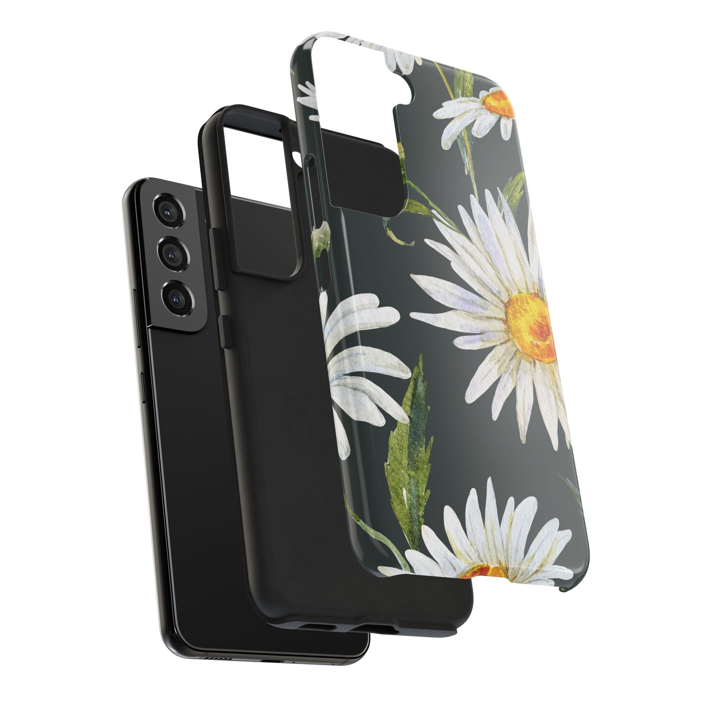 Floral Tough Phone Cases - Durable Protection with Daisy Design