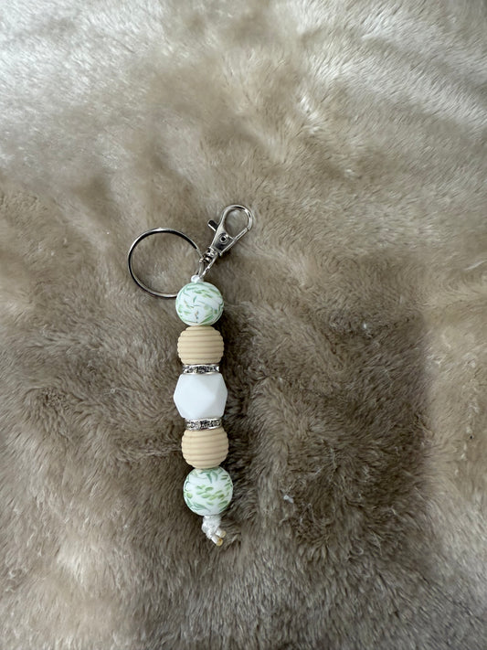 Floral Straight Keychain