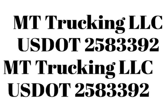 Custom Trucking Decals *SIDE OF DOOR FOR SEMI*