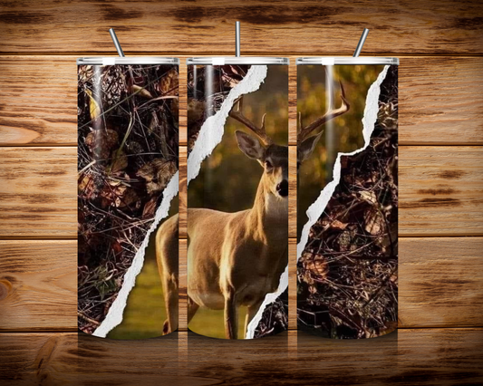 20oz Camo Deer Tumbler